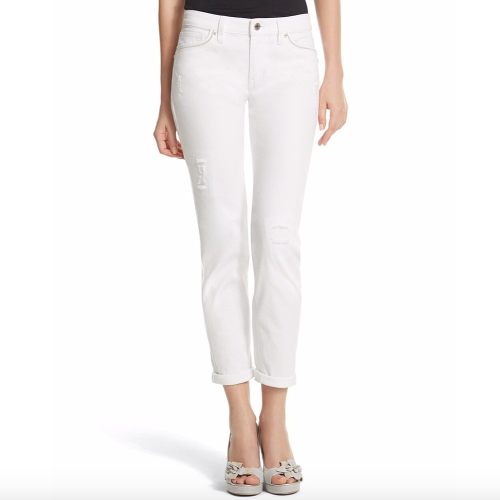 ♥️WHBM GIRLFRIEND WHITE JEAN Size 4